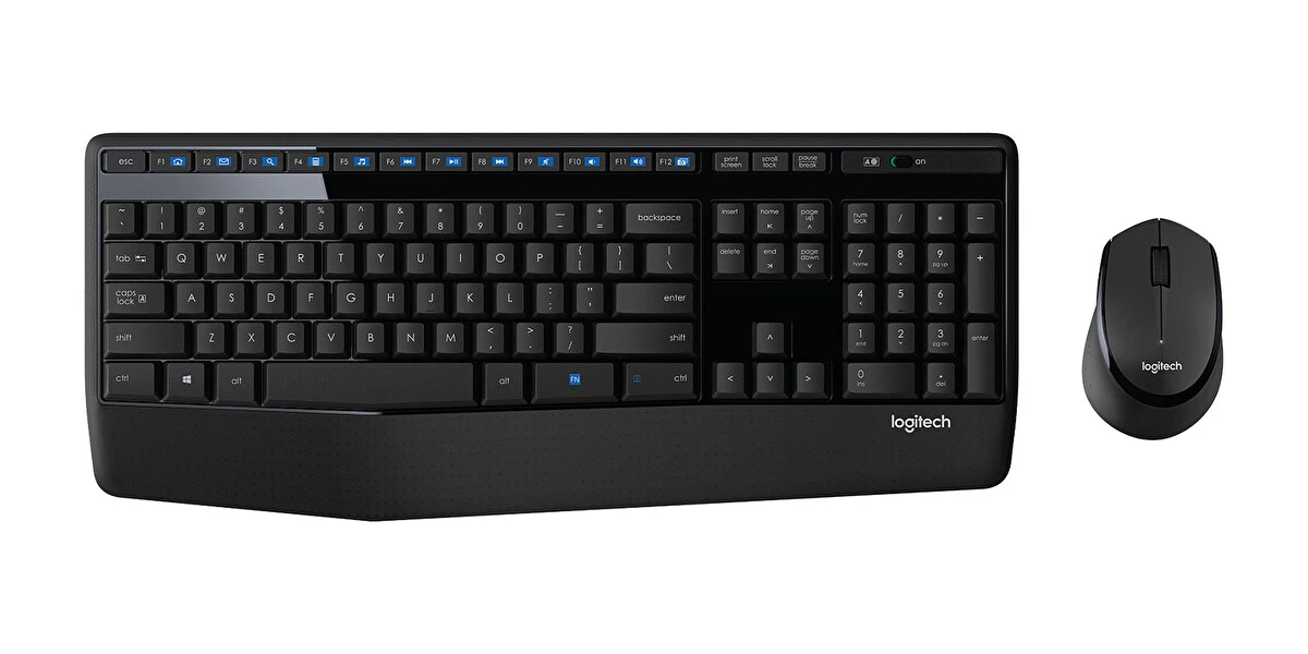 Logitech MK345 Tr Kablosuz Q Klavye Mouse+Klavye Set -Siyah