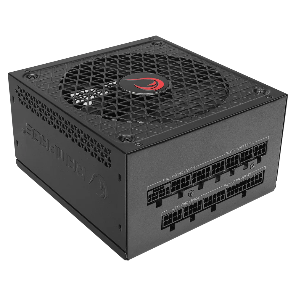 Rampage RAGE P10 850W 80+ GOLD APFC 14cm Fan ATX3.0+PCIE5.0 Gaming Power Supply