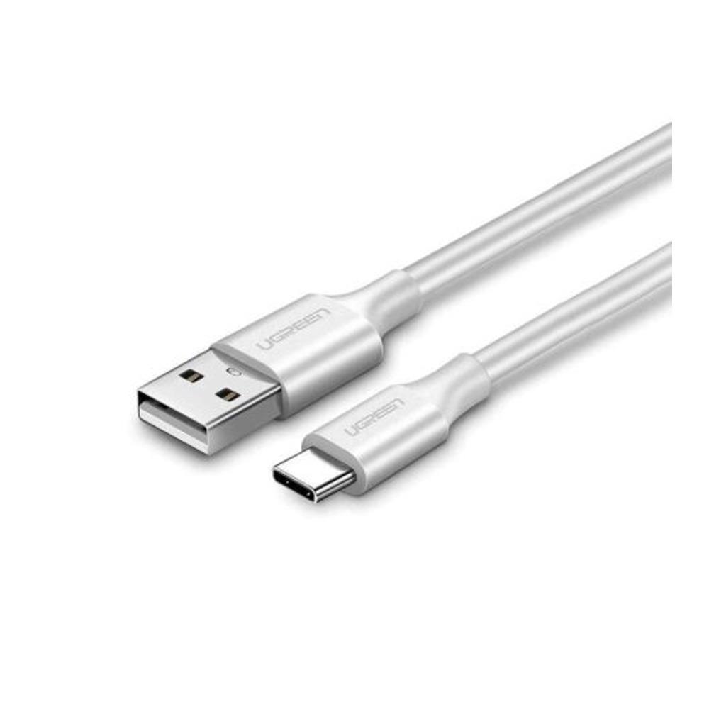 UGREEN USB-A to USB-C 3A/18W Nikel Kaplama Hızlı Şarj Kablosu 2m -