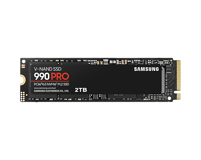 SAMSUNG 990 PRO 2 TB NVME GEN4 SSD 7450/6900 (MZ-V9P2T0BW)