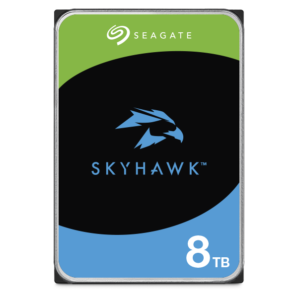 SEAGATE SKYHAWK 8 TB 256MB SATA3 180TB/Y RV 7/24 (ST8000VX010)