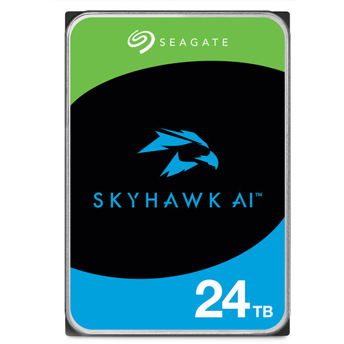 SEAGATE SKYHAWK AI 24 TB 7200RPM 512MB SATA3 550TB/Y RV 7/24 (ST24000VE002)