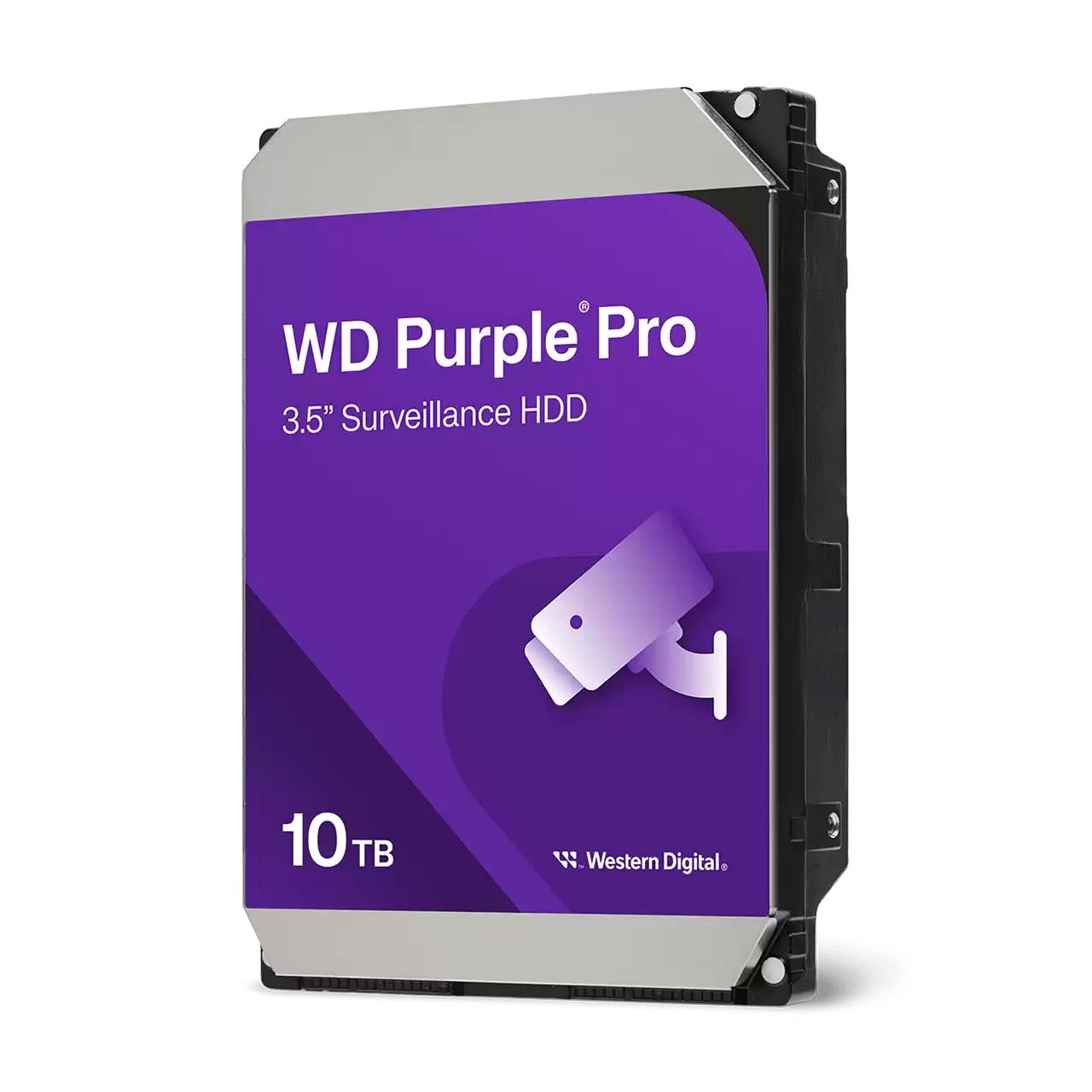 WD PURPLE PRO AI 10 TB 7200RPM 512MB SATA3 550TB/Y 7/24 (WD102PURP)
