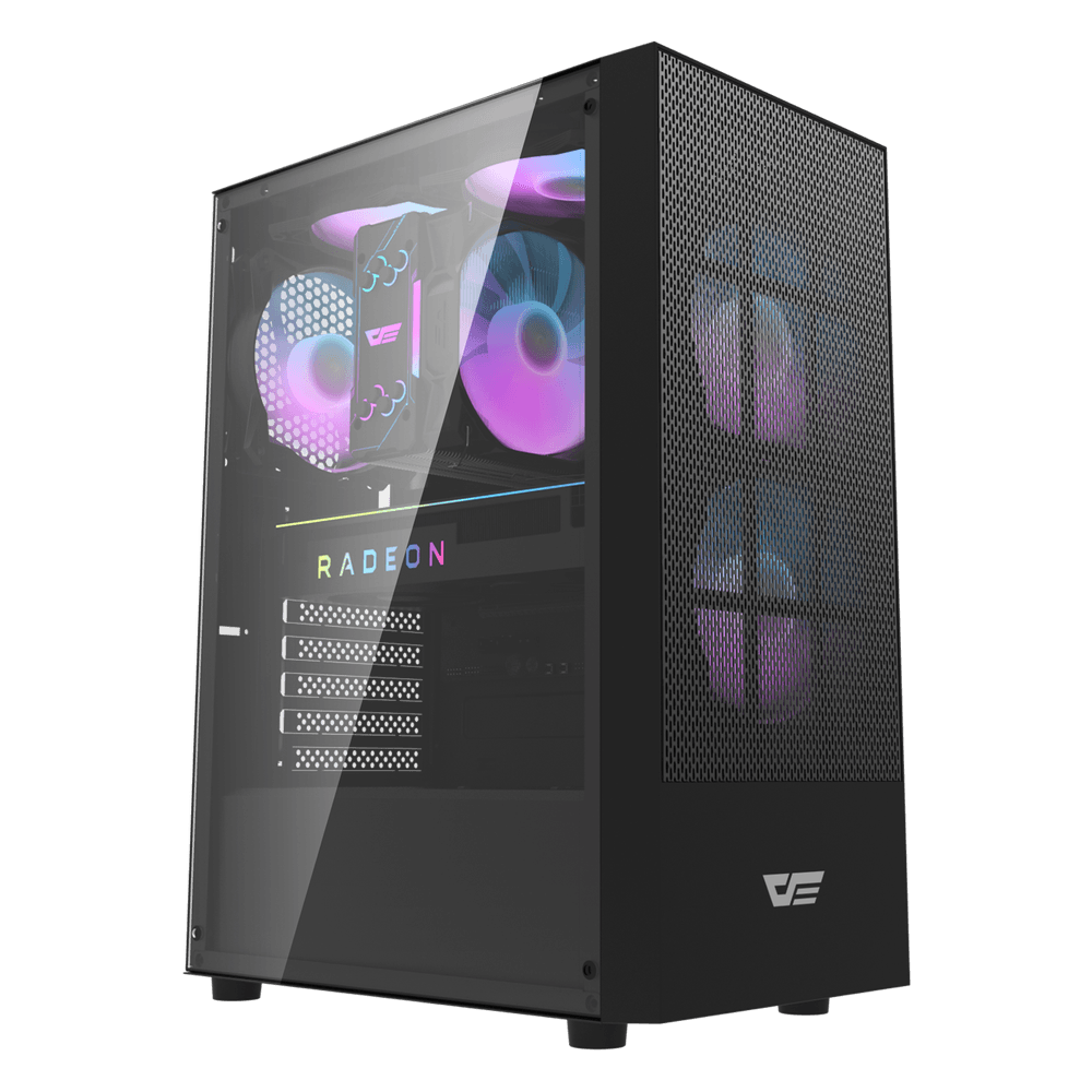 AIGO A290 USB3.0 3x12CM FAN TEMPERLI CAM SIYAH ATX KASA
