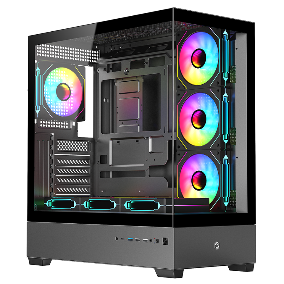 FRISBY NOVA-X FC-9560G 650W 80+ USB3.0 7x12CM ARGB FAN SIYAH ATX KASA