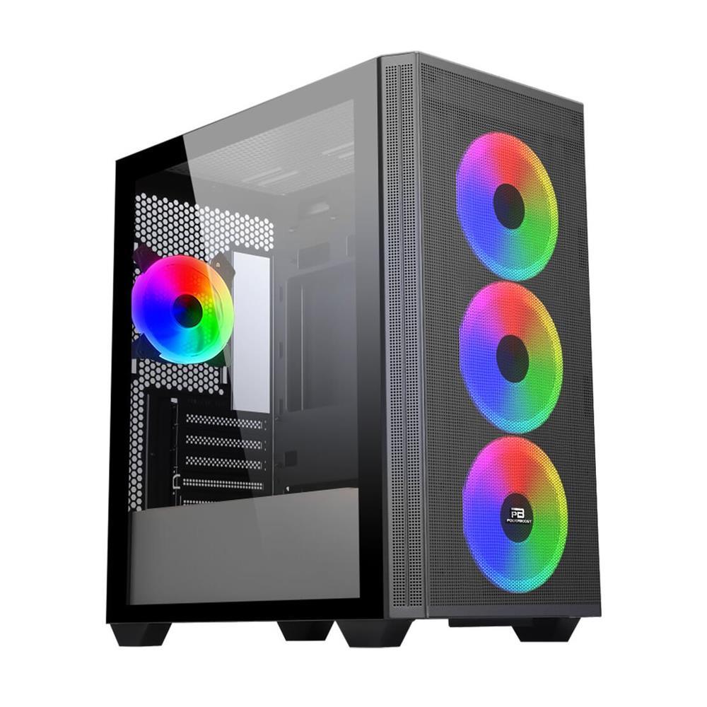 POWERBOOST PB-P2252BB USB3.0 4x12CM ARGB FAN mATX SİYAH KASA (JBST-PBP2252BB)