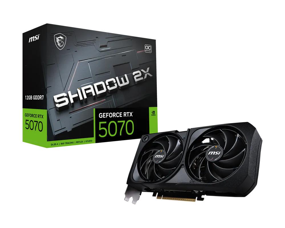 MSI RTX5070 12GB GDDR7 192BIT 3xDP/HDMI (GEFORCE RTX 5070 12G SHADOW 2X OC)