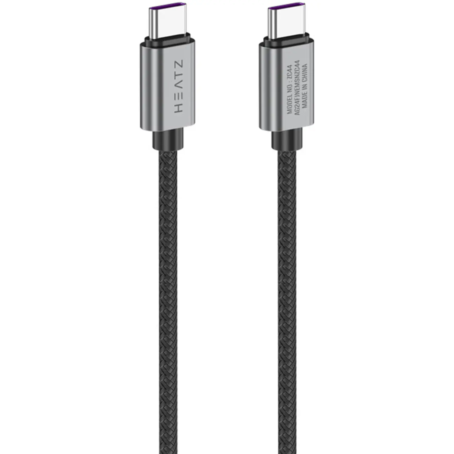 Heatz ZC57 NylonFit Type C to Type C 6A Data-Şarj Kablosu Yüksek Kalite Darbeye karşı dayanıklı